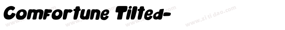 Comfortune Tilted字体转换